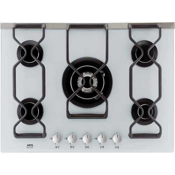 AEG 79454GM Встроенный Gas hob Cеребряный плита