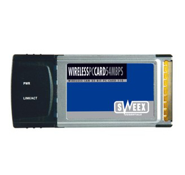 Sweex Wireless LAN PC Card 54 Mbps Внутренний 54Мбит/с сетевая карта