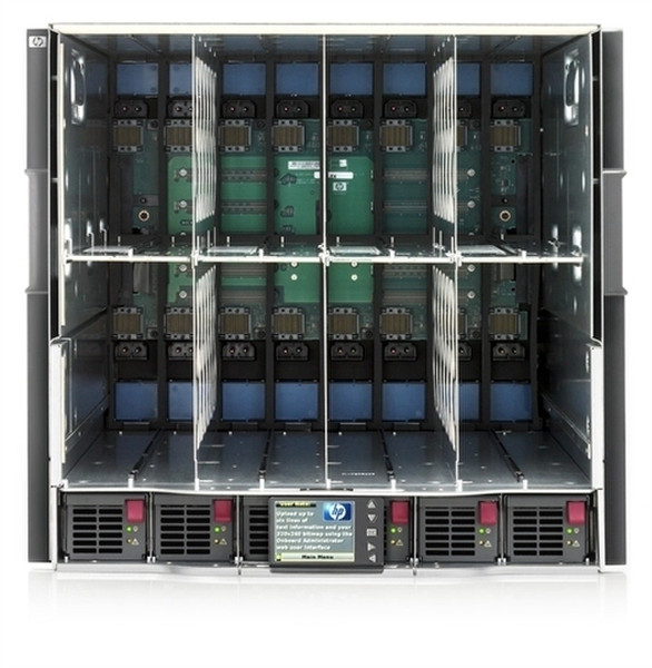 HP BladeSystem c7000 enclosure + 4 x ProLiant BL460c G6 Desktop 2400W Black computer case