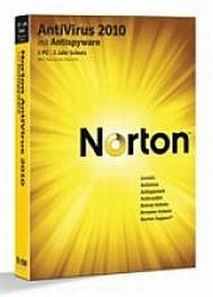 Symantec Norton AntiVirus 2010 1user(s) 1year(s) German
