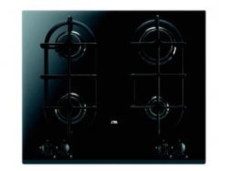 ETNA EN1024 Avance glass gas heater solo (62 cm) built-in Gas hob Black