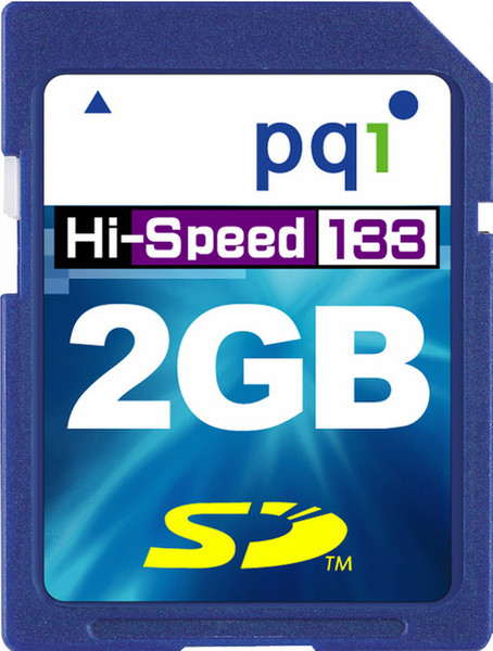 PQI Secure Digital 133x, 2Gb 2GB SD memory card