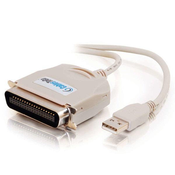 C2G 1.8m USB 1284 Parallel Cable 1.8m Beige printer cable