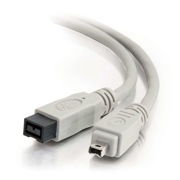 C2G 2m IEEE-1394B 9-pin/4-pin Cable 2м 9-p 4-p Серый FireWire кабель