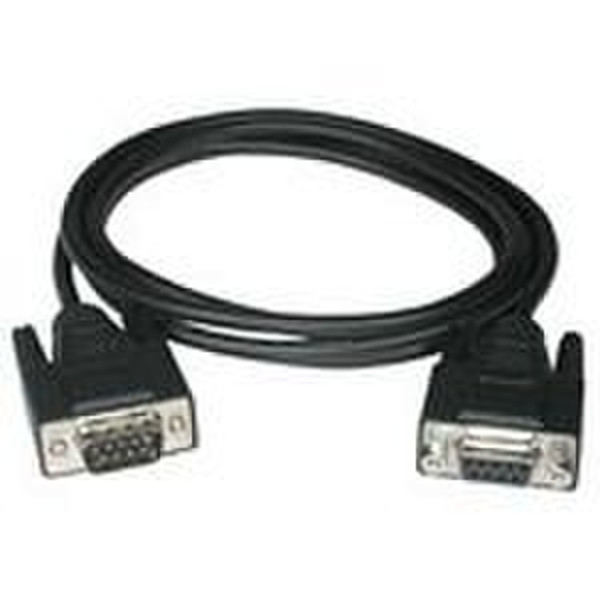 C2G 1m DB9 M/F Cable 1м Черный кабель последовательной связи