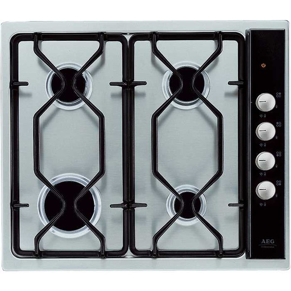 AEG 35604GM built-in gas heater built-in Gas hob Silver