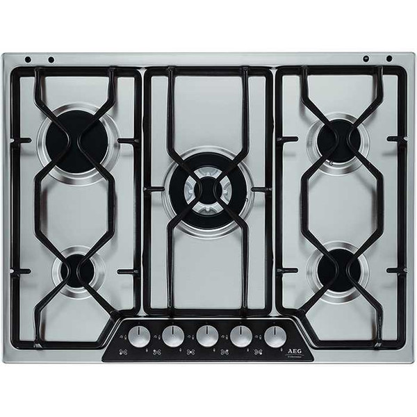 AEG 35774GM built-in gas heater Встроенный Gas hob Cеребряный