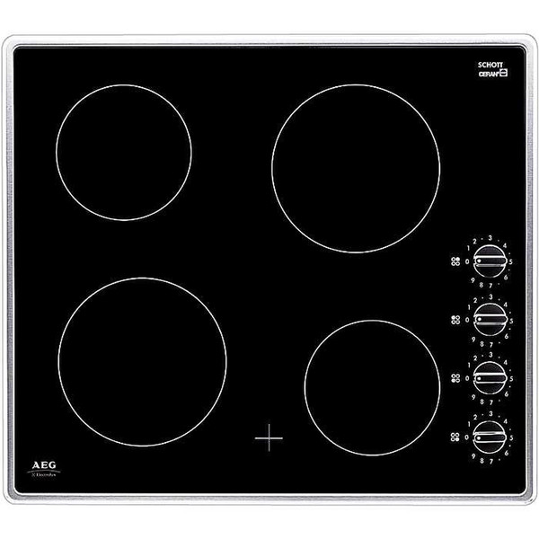 AEG 6000KMN ceramic heater Eingebaut Ceramic hob Schwarz