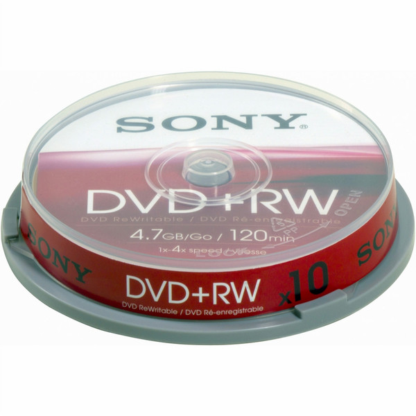 Sony 10 x DVD+ReWritable 10DPW120ASP