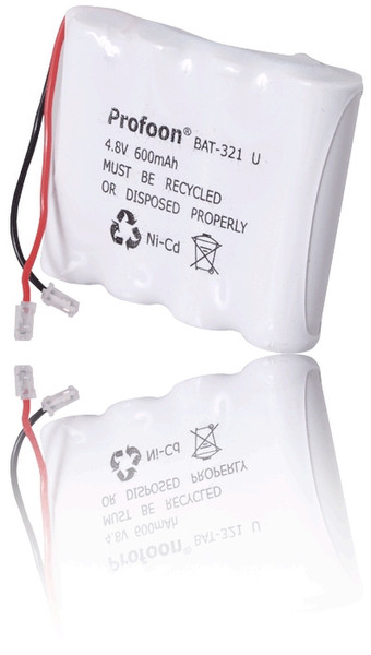 Profoon BAT-321 Nickel-Cadmium (NiCd) 600mAh 4.8V rechargeable battery