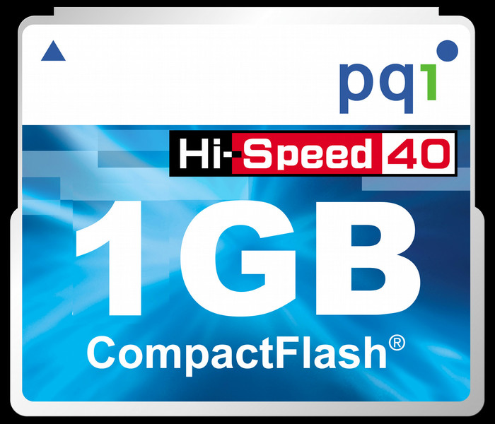 PQI Compact Flash 40x, 1Gb 1GB Kompaktflash Speicherkarte