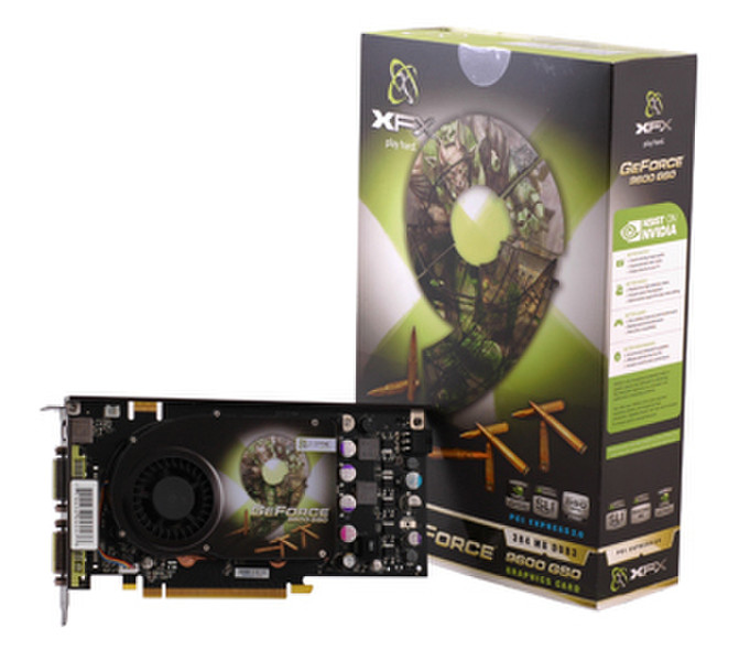 XFX PV-T96O-ZDFU GeForce 9600 GSO 1ГБ GDDR2 видеокарта