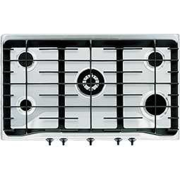 Zanussi ZGF984IXC gas heater built-in Gas hob Silver