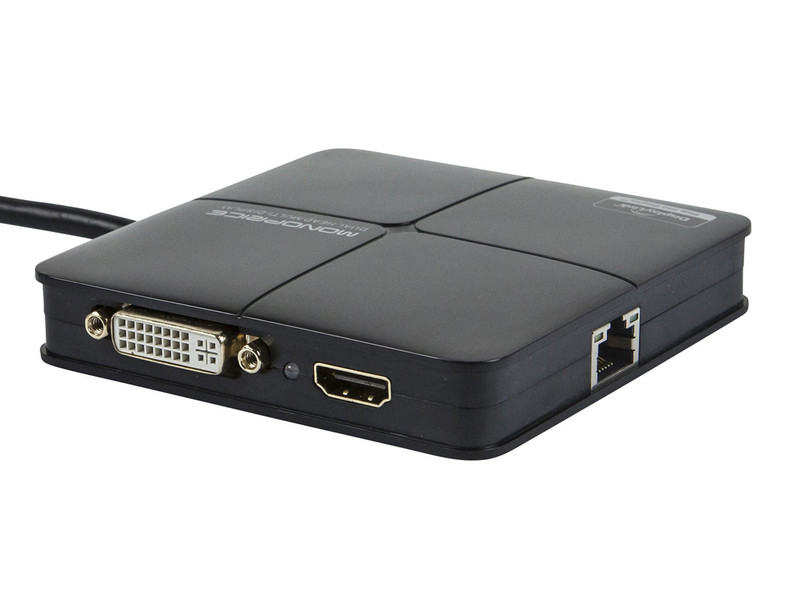 Monoprice 12631 USB 3.0 (3.1 Gen 1) Type-A Schwarz Schnittstellenhub