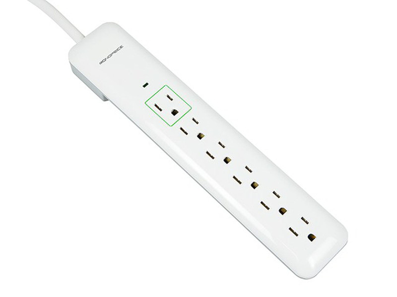 Monoprice 9198 6AC outlet(s) 0.9m White surge protector