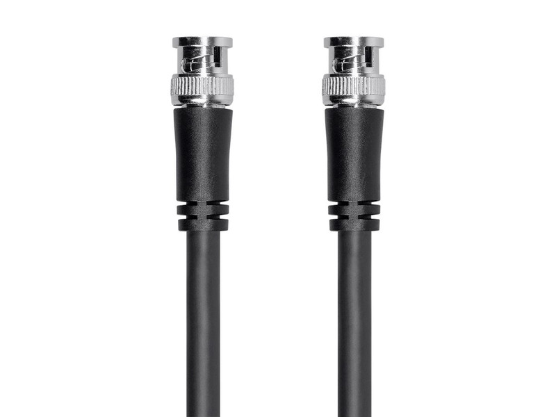 Monoprice 16186 7.62m BNC BNC Black coaxial cable