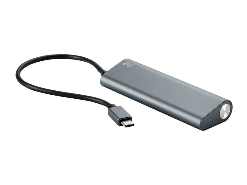 Monoprice 14908 USB 3.0 (3.1 Gen 1) Type-C Schwarz, Grau Schnittstellenhub