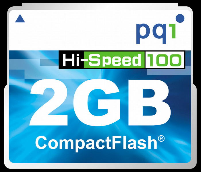 PQI Compact Flash 100x, 2Gb 2GB Kompaktflash Speicherkarte