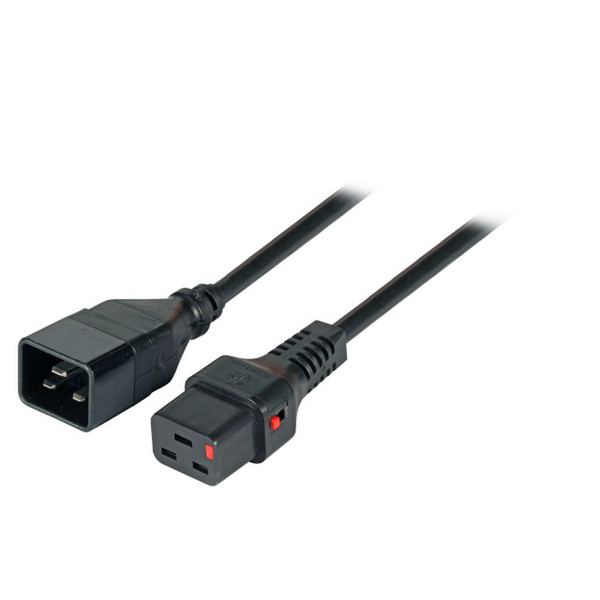 EFB Elektronik EK607SW.1 1m C20 coupler C19 coupler Black power cable