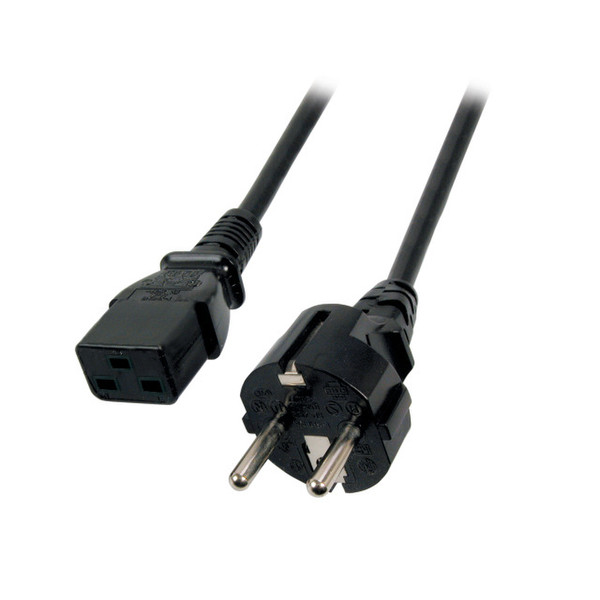 EFB Elektronik EK511.1,8 1.8m Power plug type E+F C19 coupler Black power cable