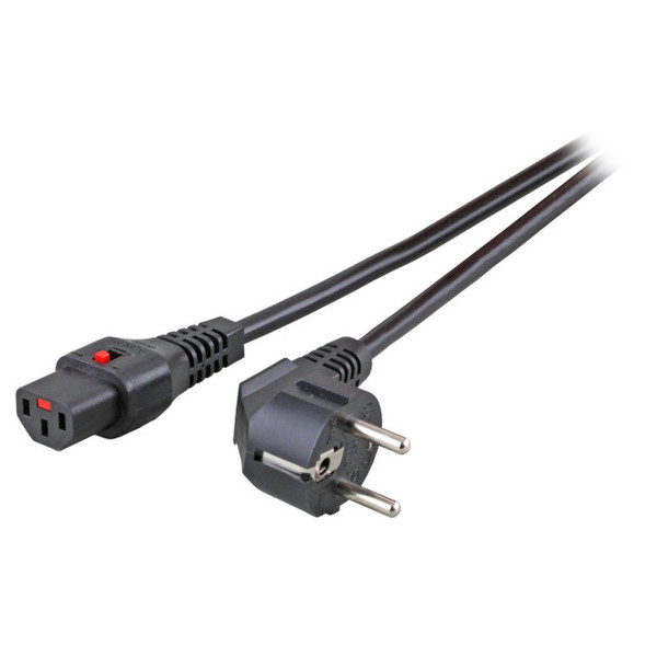 EFB Elektronik EK600SW.2 2m Power plug type E+F C13 coupler Black power cable