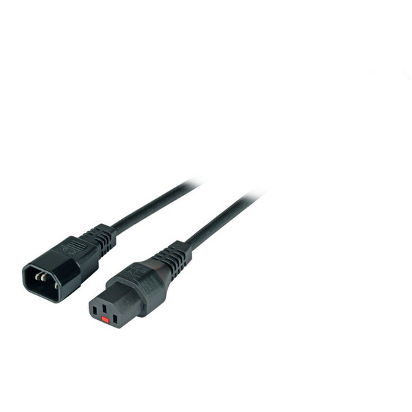 EFB Elektronik EK601SW.2 2m C14 coupler C13 coupler Black power cable