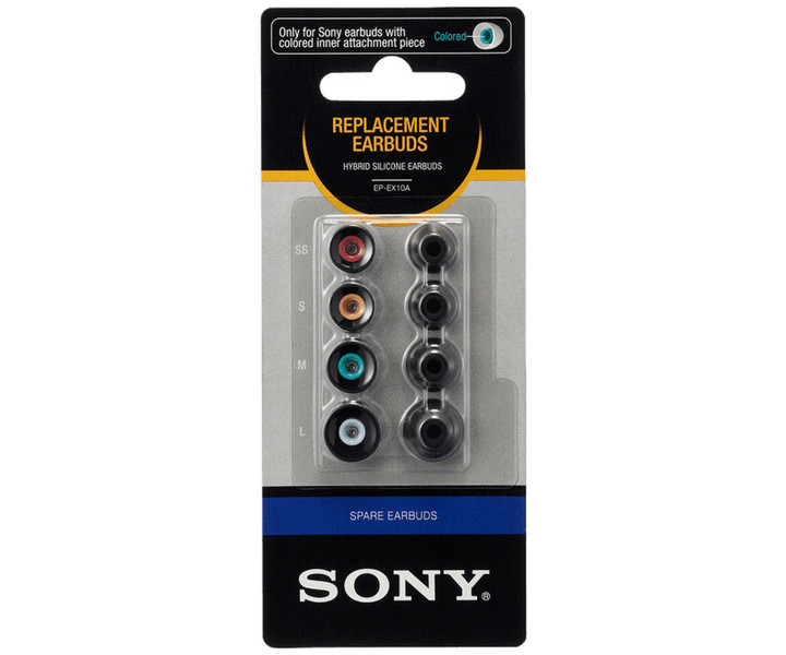 Sony EP-EX10A Black 4pc(s) headphone pillow