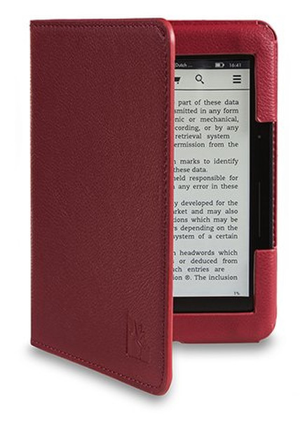 Gecko Covers V1T27C4 6Zoll Blatt Rot E-Book-Reader-Schutzhülle