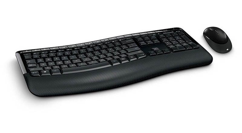 Microsoft Wireless Comfort Desktop 5000 Беспроводной RF QWERTY Английский Черный клавиатура