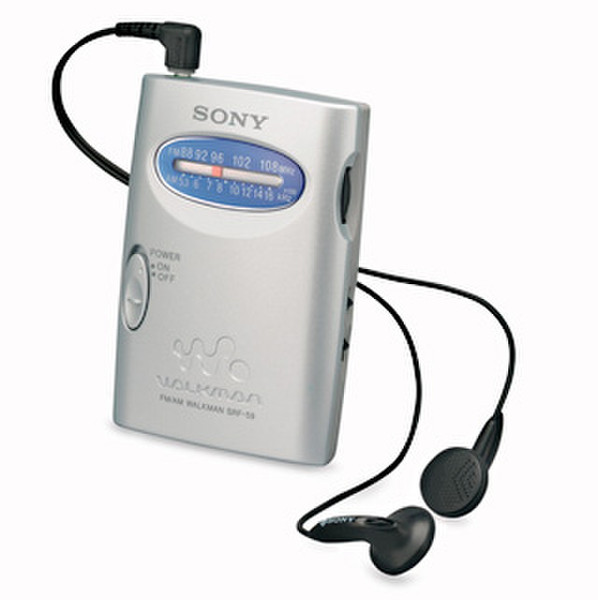 Sony WALKMAN Radio SRF-59 Silver Persönlich Analog Radio