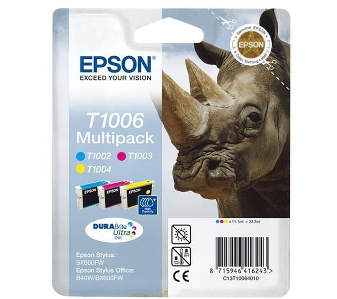 Epson T1006 cyan,magenta,yellow ink cartridge