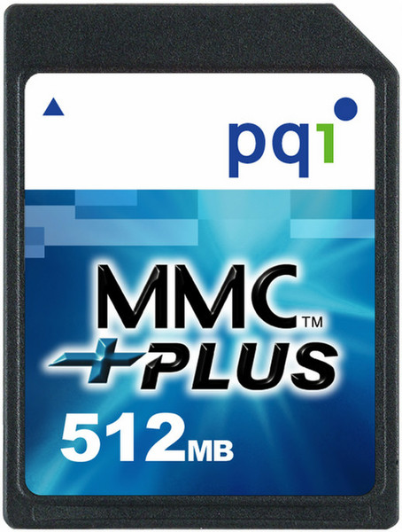 PQI MMC Plus, 512Mb Flash card 0.5ГБ MMC карта памяти