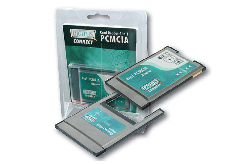 Digitus PCMCIA Card Reader Adapter, 16 BIT PCMCIA устройство для чтения карт флэш-памяти
