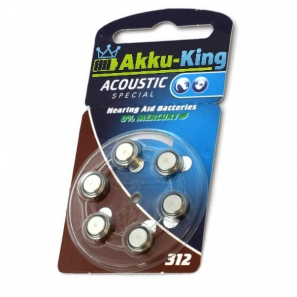 Akku-King 20109377 Zinc-Air 1.4V non-rechargeable battery