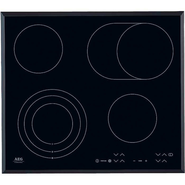 AEG 66301KMN Built-in ceramic heater Встроенный Ceramic hob Черный