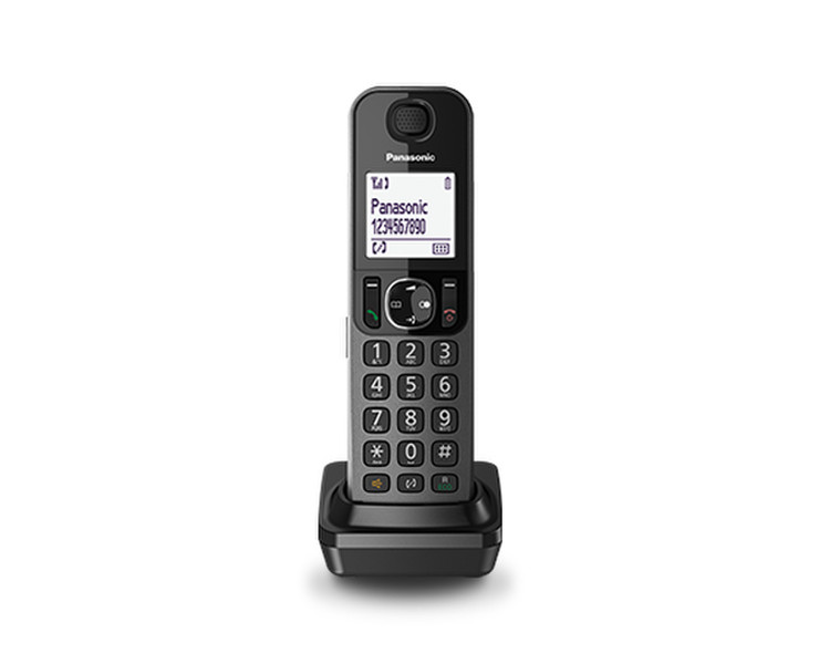 Panasonic KX-TGFA30EXM DECT telephone handset Идентификация абонента (Caller ID) Черный телефонная трубка