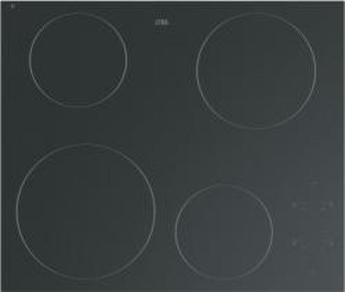 ETNA T265 Trendline glass ceramic heater solo touch control (60 cm) Eingebaut Ceramic hob Schwarz