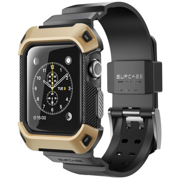 Supcase SUP-APPLEWATCH-UBPRO-38-GOLD Case Black,Gold Polycarbonate,Thermoplastic polyurethane (TPU)