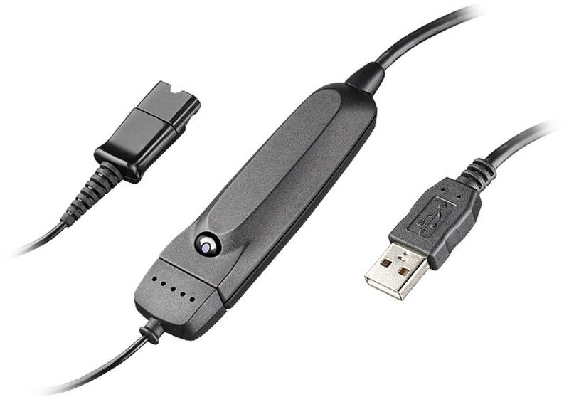 Plantronics DA40 USB Adapter USB QD Черный кабельный разъем/переходник