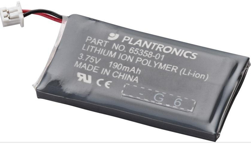 Plantronics 64399-03 Литий-ионная (Li-Ion) 190мА·ч 3.75В аккумуляторная батарея