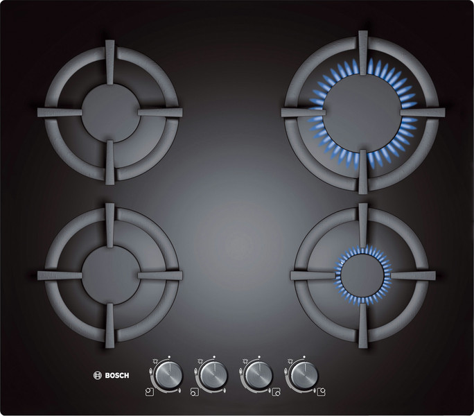 Bosch PPP616B20E built-in Gas hob Black hob