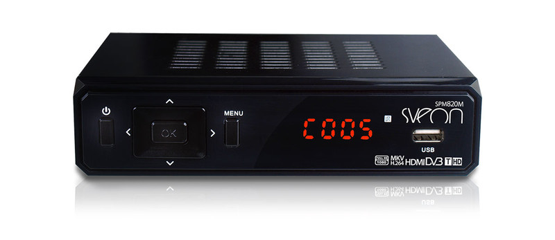 Sveon SPM820M Full-HD Schwarz TV Set-Top-Box