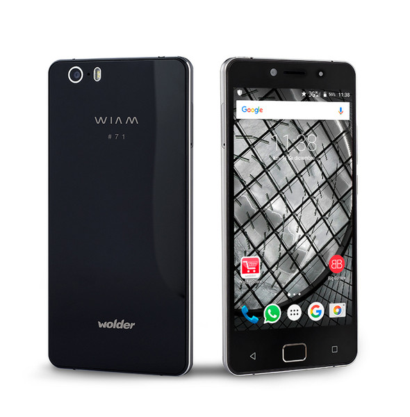 Wolder WIAM #71 Dual SIM 4G 8GB Black,Silver smartphone