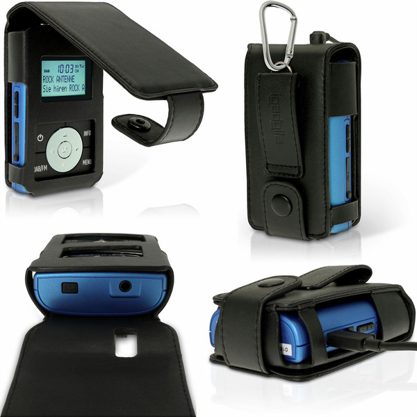 iGadgitz U4217 Flip case Black,Blue MP3/MP4 player case
