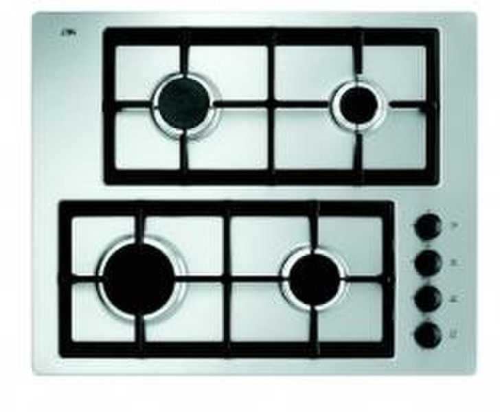 ETNA A025V Avance gas heater solo (62 cm) built-in Gas hob Silver