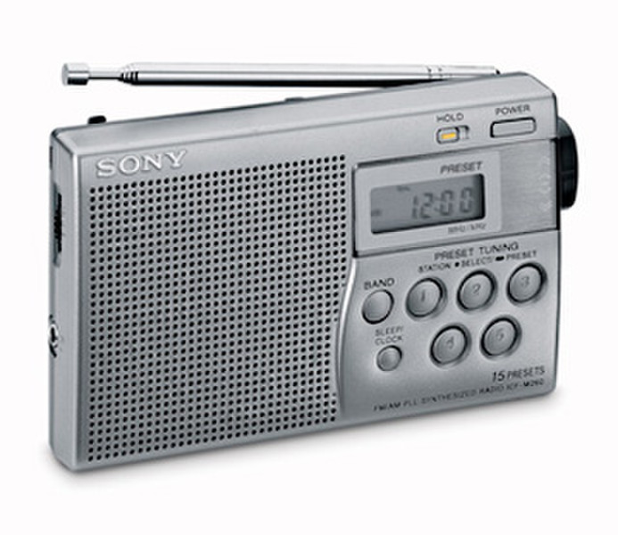 Sony Portable Radio ICF-M260 Портативный Цифровой Серый радиоприемник