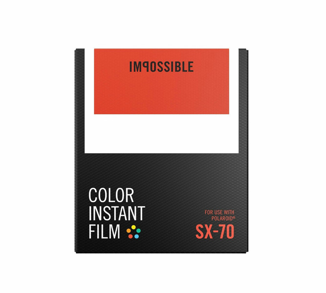 Impossible 4512 Color película instantánea para cámaras Polaroid SX70 8 fotografías