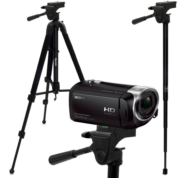 iGadgitz U5062 Портативная видеокамера 3ножка(и) Черный штатив