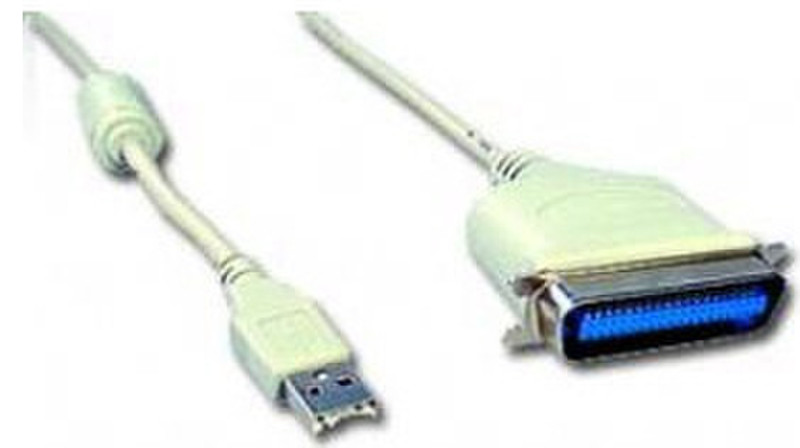 Gembird 1.8m USB Printer Cable 1.8м Белый кабель для принтера