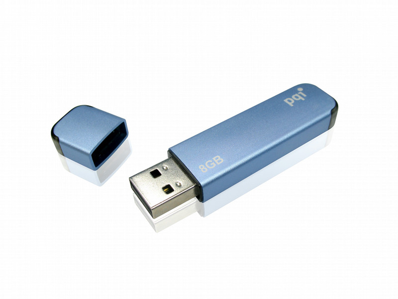 PQI U310 8GB blue 8ГБ USB 2.0 Тип -A Синий USB флеш накопитель
